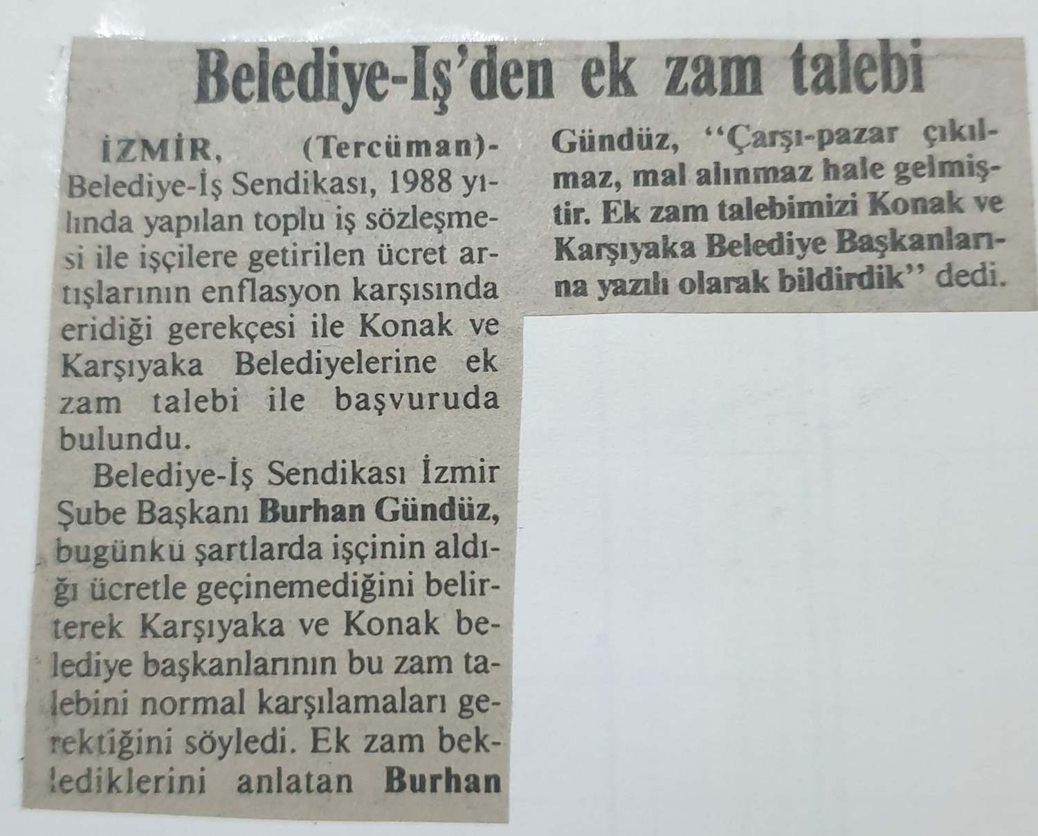 Burhan Gündüz - Gazete Haberleri