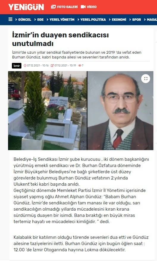 Burhan Gündüz - Gazete Haberleri