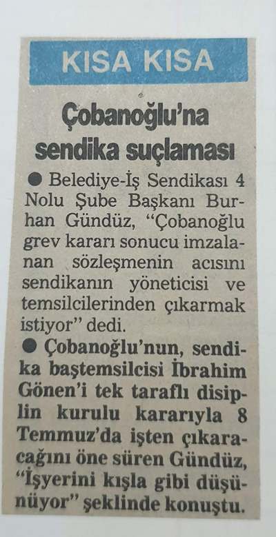 Burhan Gündüz - Gazete Haberleri