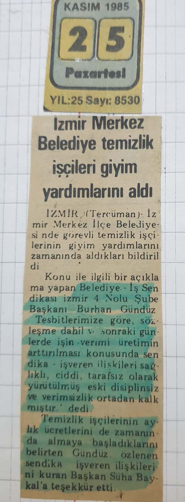 Burhan Gündüz - Gazete Haberleri