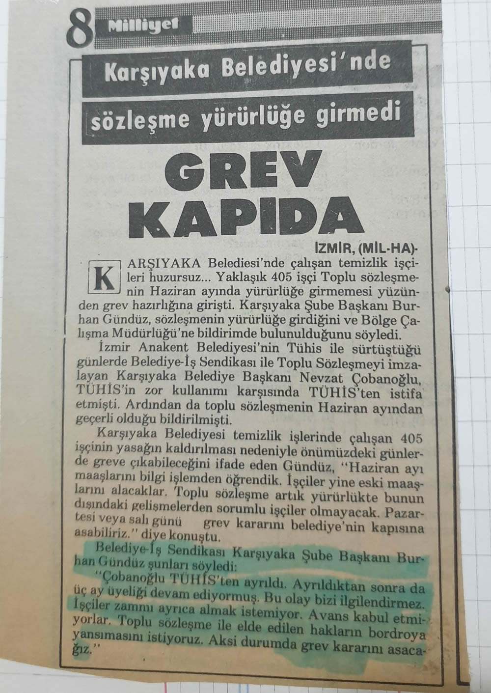 Burhan Gündüz - Gazete Haberleri