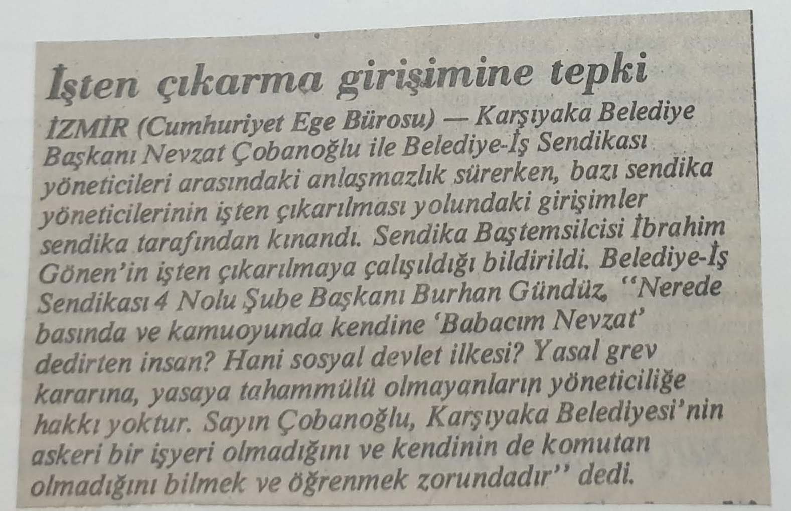 Burhan Gündüz - Gazete Haberleri