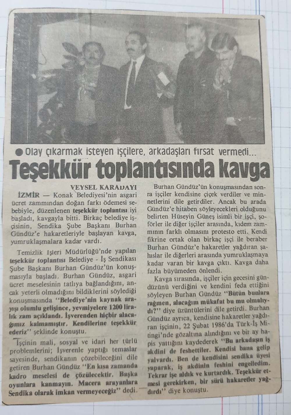 Burhan Gündüz - Gazete Haberleri